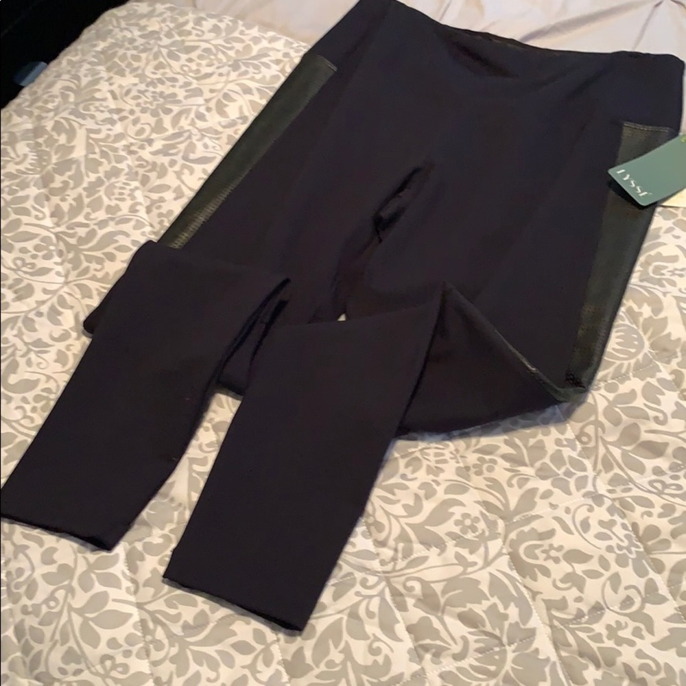 Lysse Midnight blue Leggings with black acent